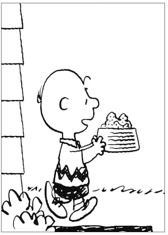 أحضر تشارلي الطعام لسنوبي تلوين