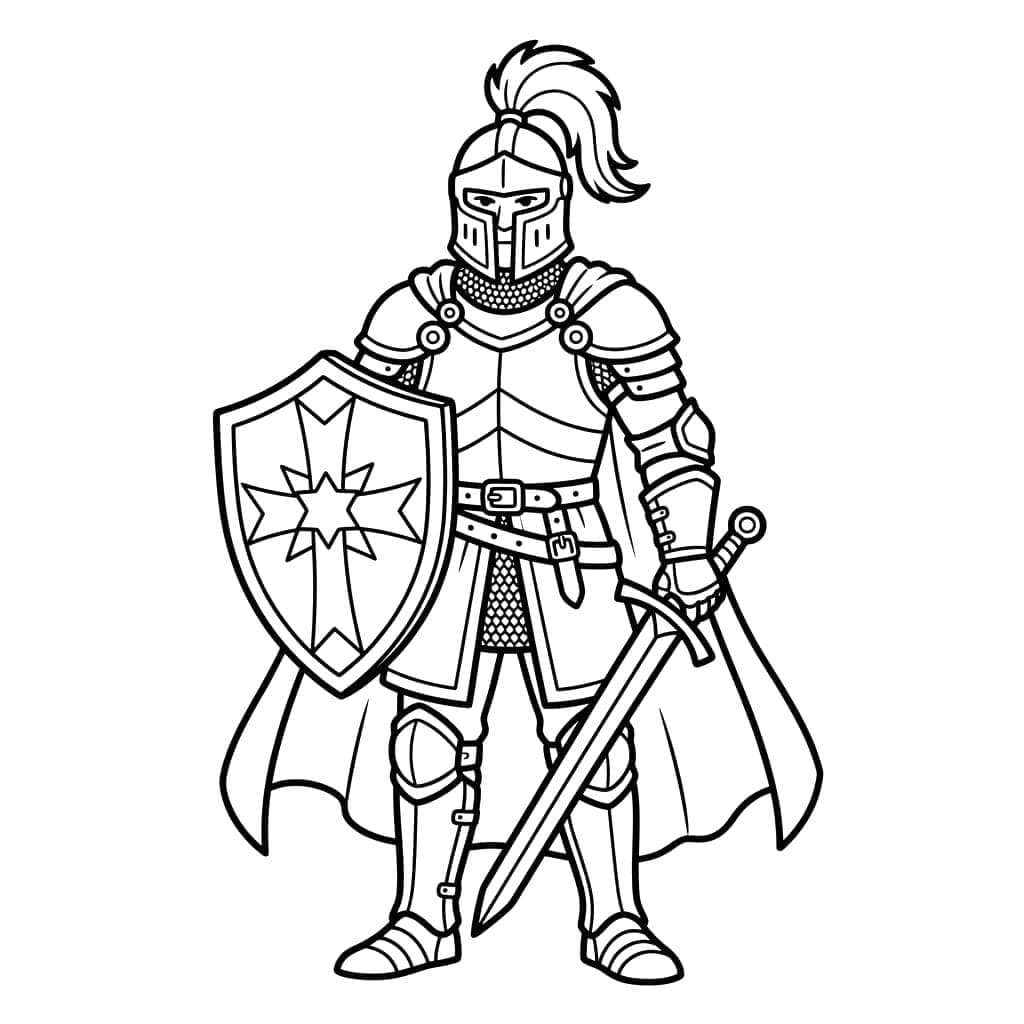 الفارس الأسطوري تلوين