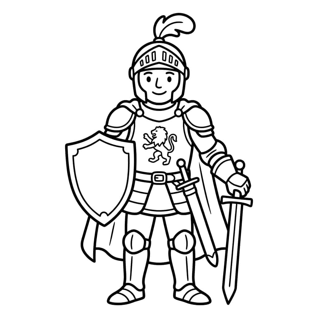 الفارس الشاب تلوين