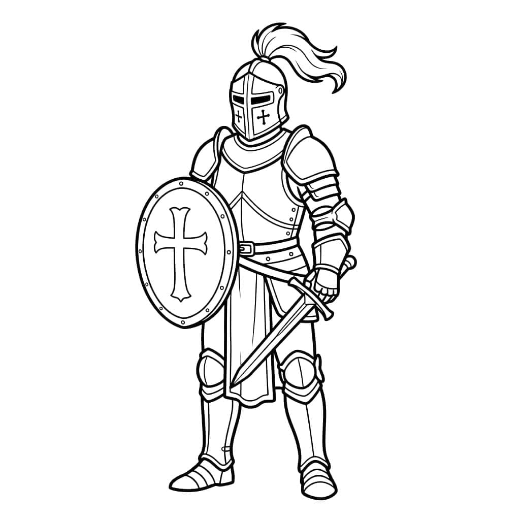 الفارس الشجاع تلوين