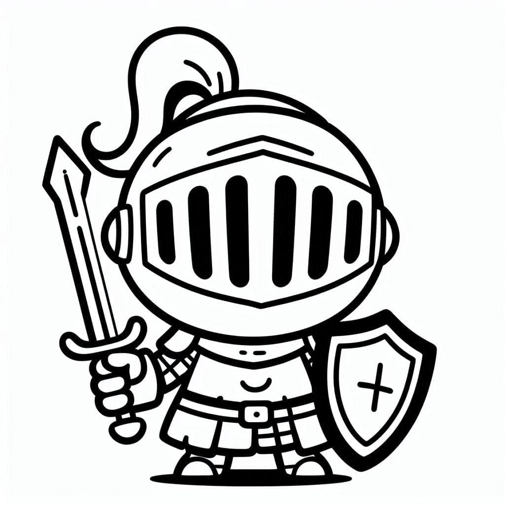 الفارس الصغير تلوين