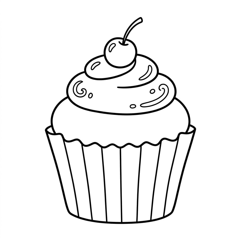 الكرزة على الكعكة تلوين