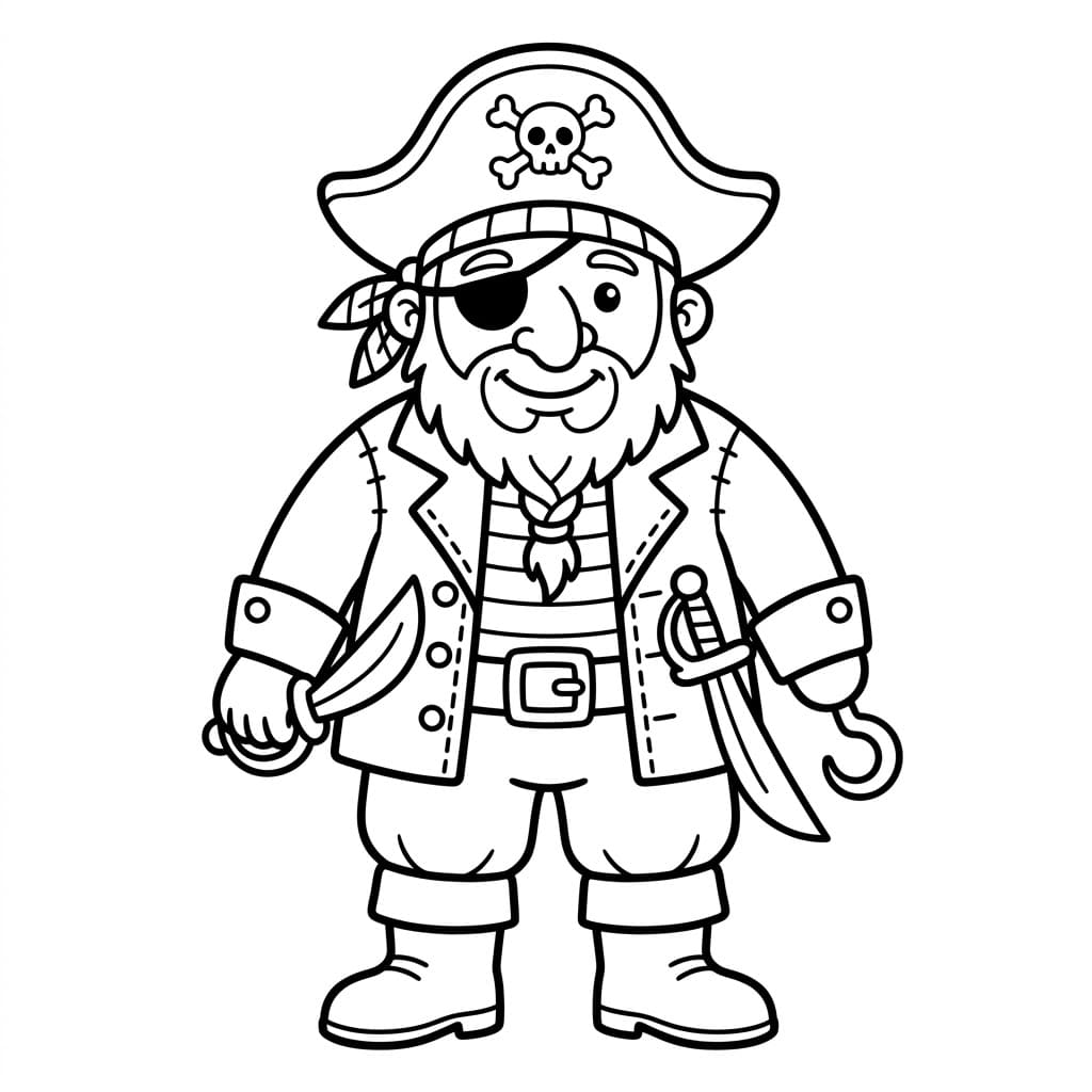 القرصان الطيب تلوين