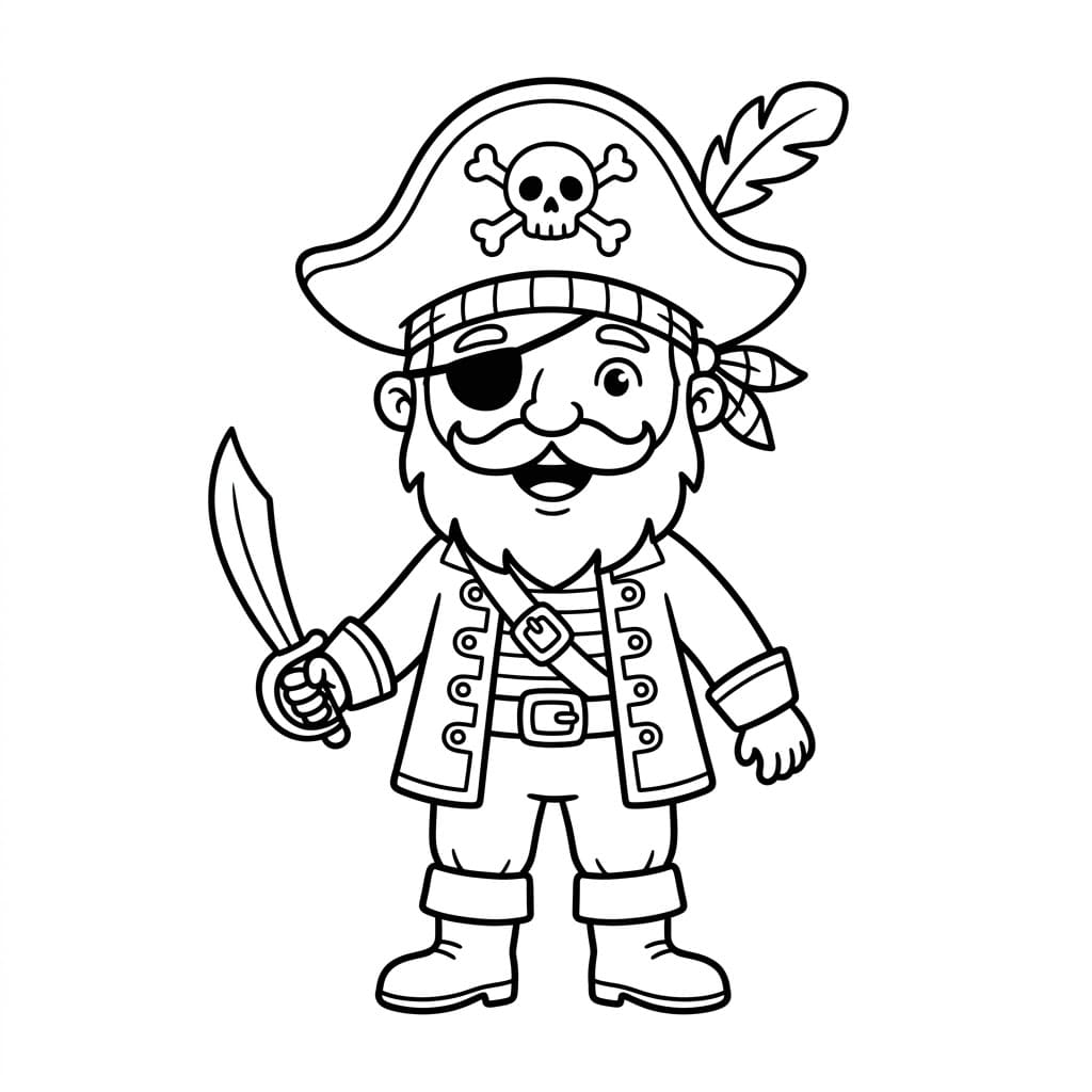 القرصان الشجاع تلوين