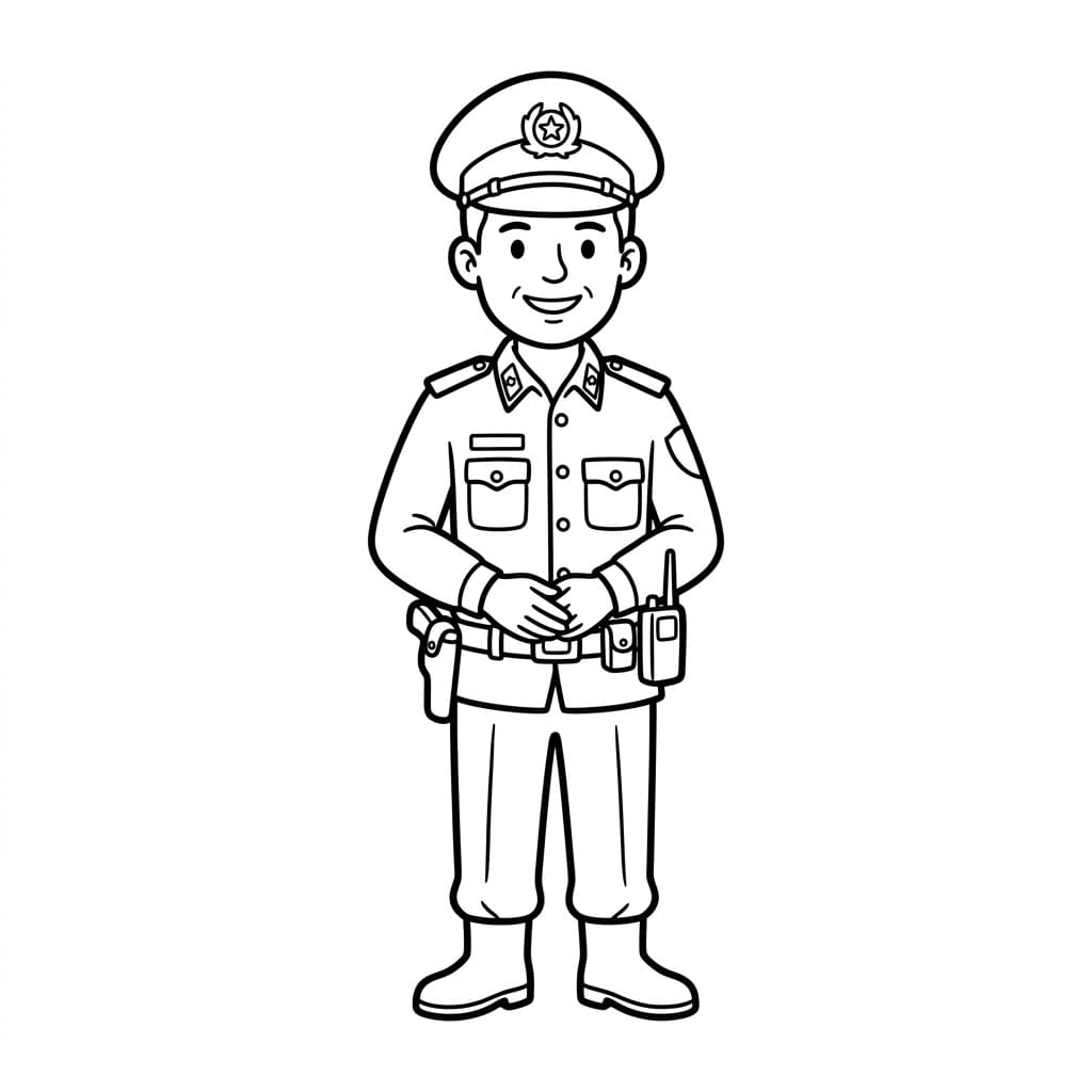 الشرطي الحارس تلوين