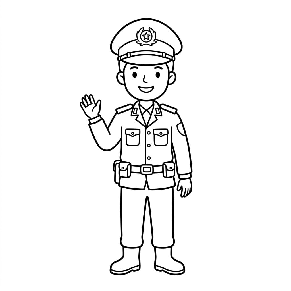 الشرطي الودود تلوين