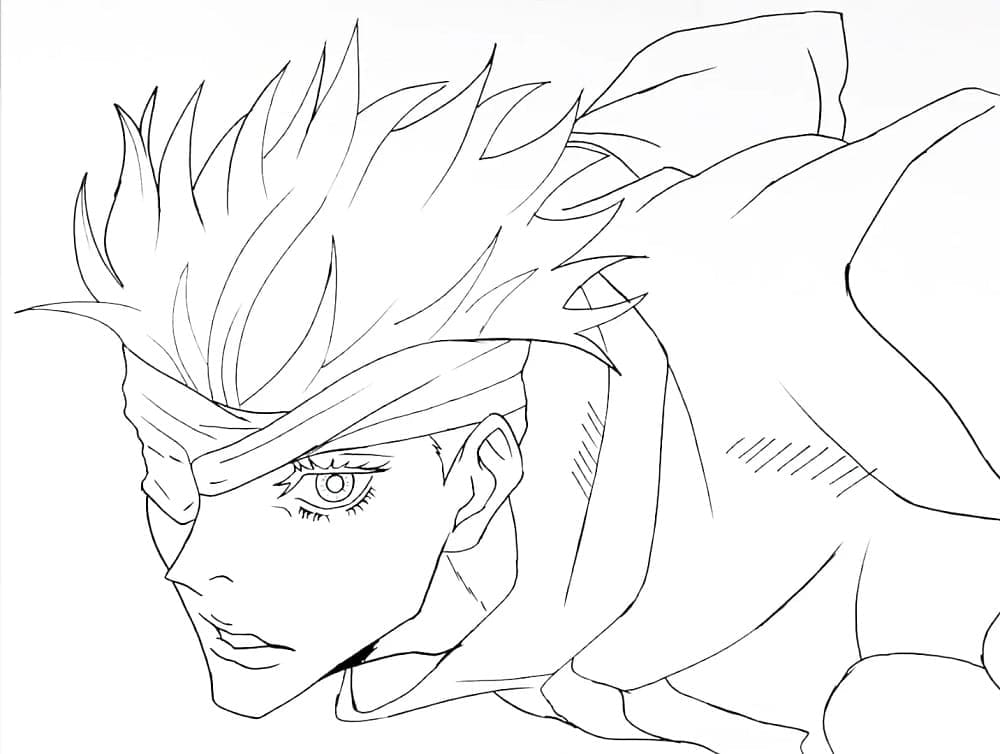 اطبع جوزجو ساتورو تلوين