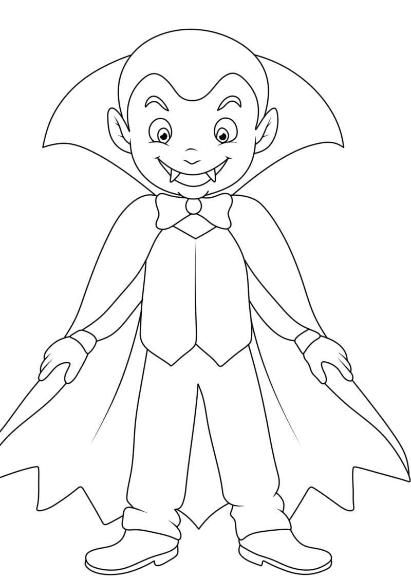 أطفال مرحون مصاص دماء تلوين