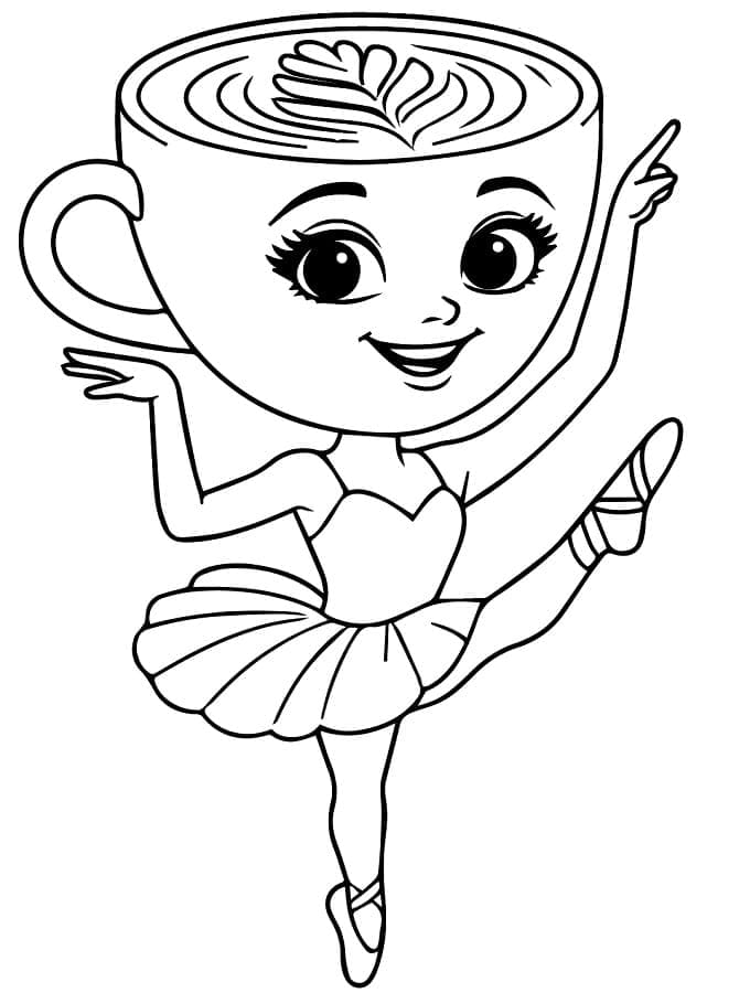 باليرينا كابتشينا تلوين