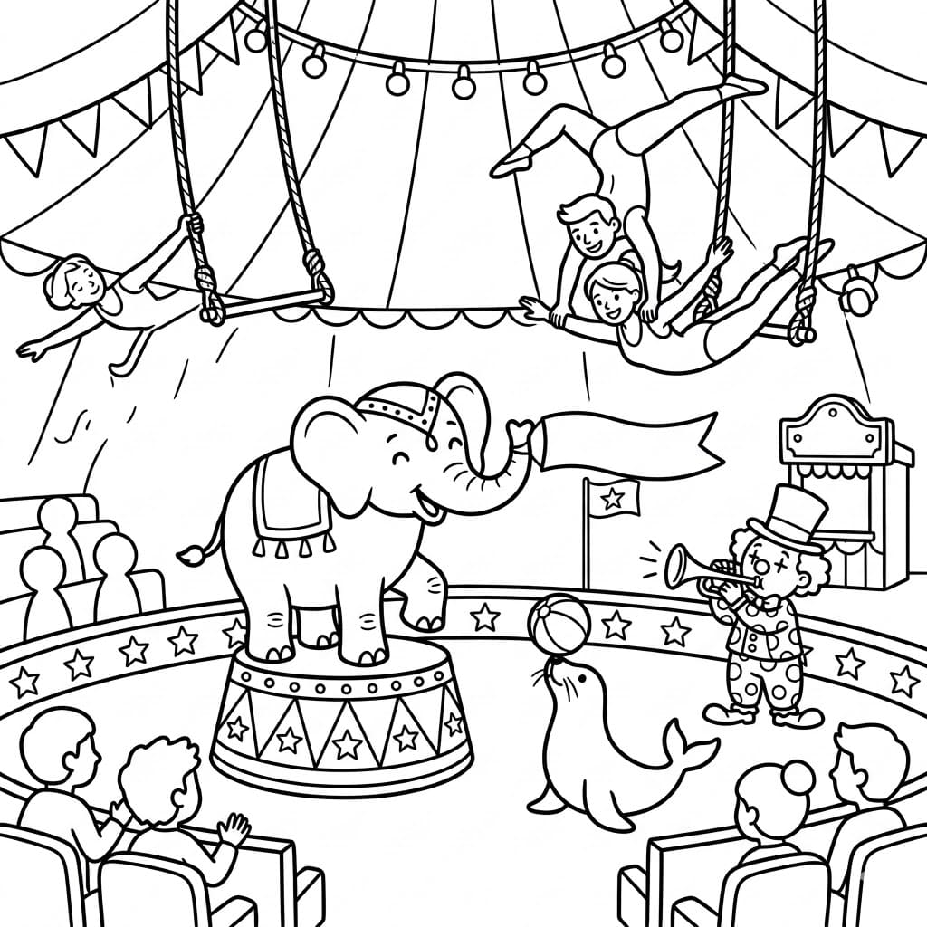 عرض الفيل تلوين