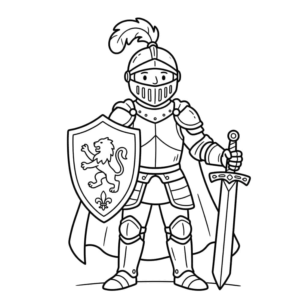 فارس الحماية تلوين