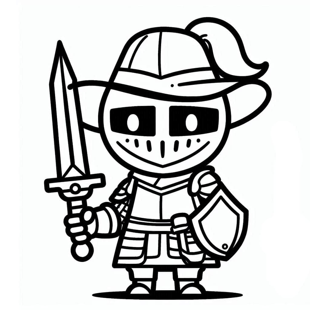 فارس رائع مجاناً تلوين