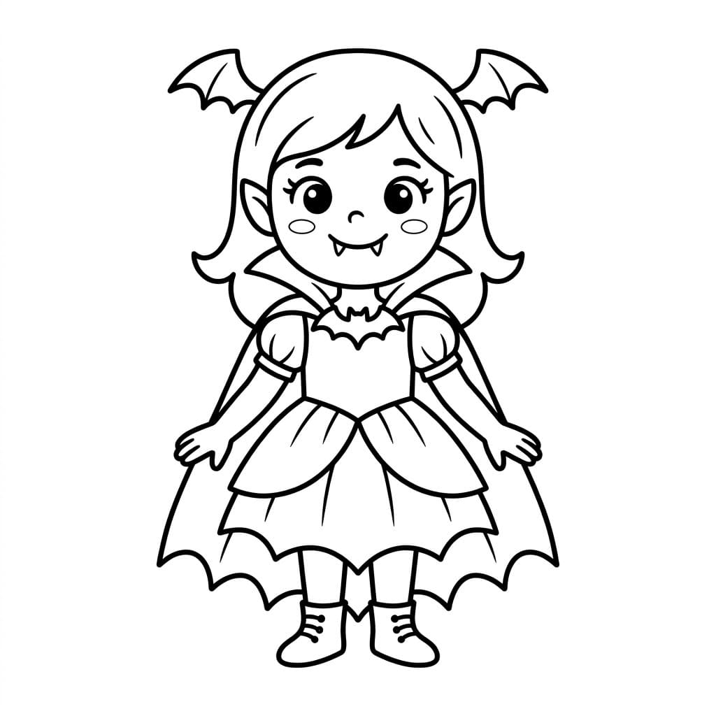 فتاة مصاصة دماء تلوين