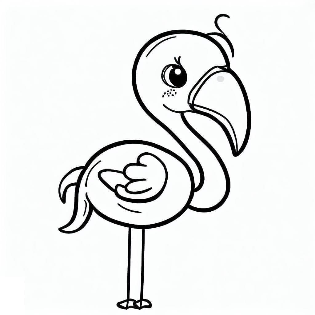 فلامنجو لطيف تلوين
