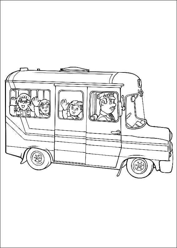 حافلة رجل الإطفاء سام تلوين