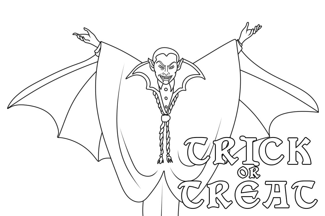 حلوى أم خدعة مصاص الدماء تلوين