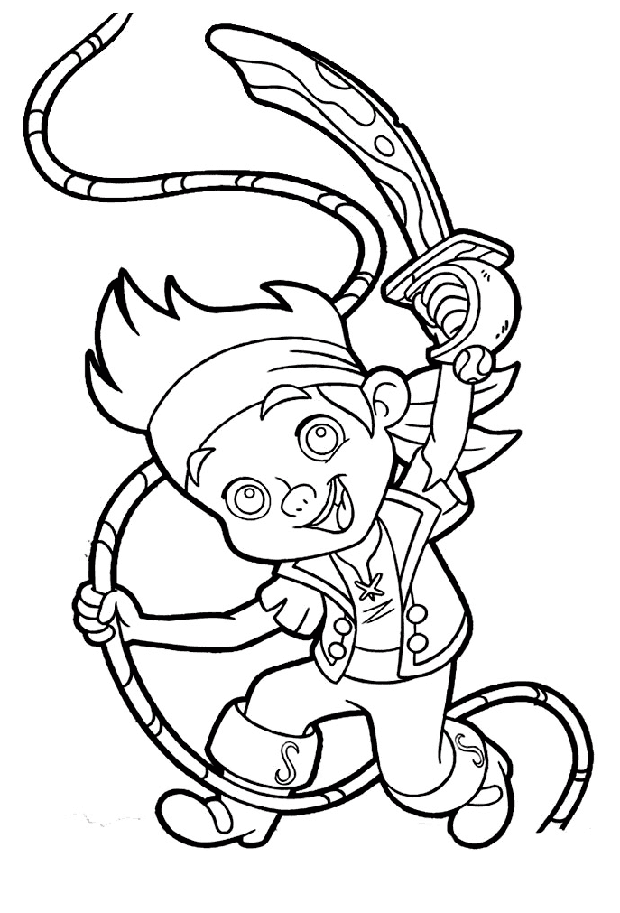 جاك القرصان تلوين