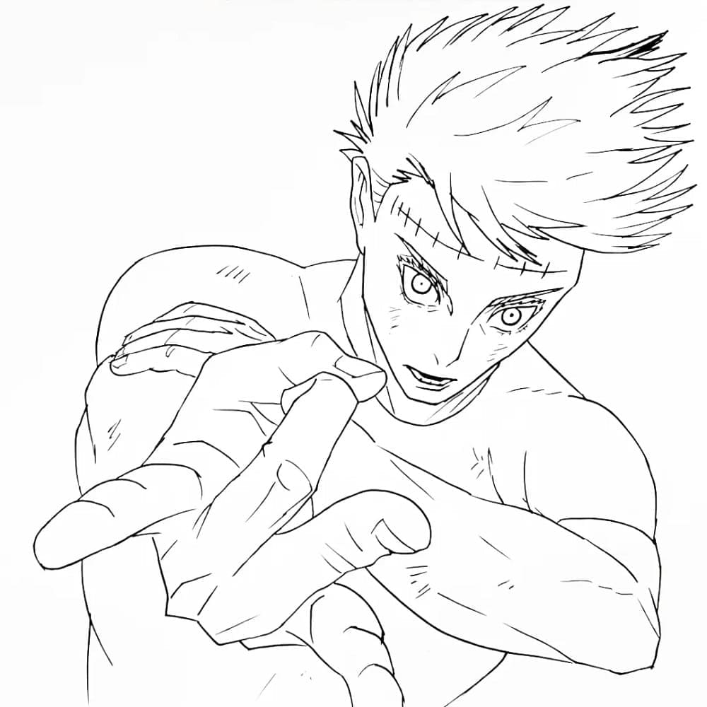 جوزجو ساتورو مجاناً تلوين