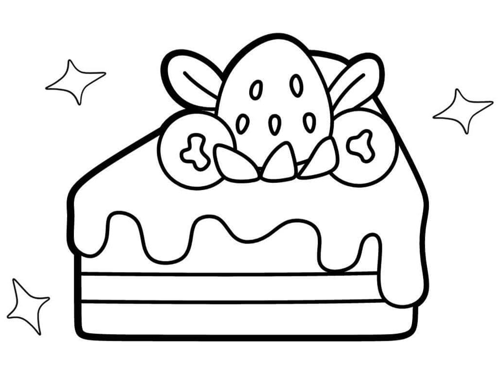 كعكة الفراولة تلوين