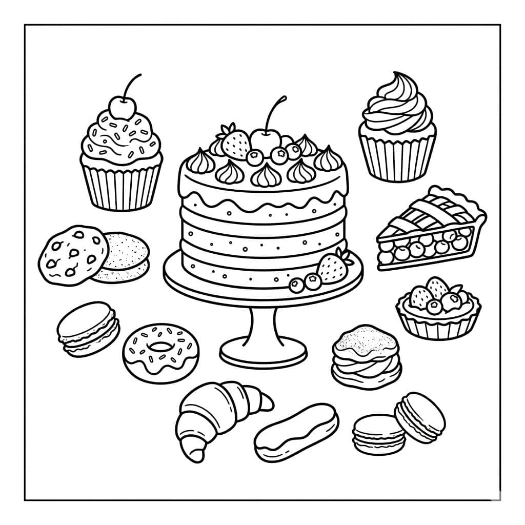 كعكة عيد الميلادحر تلوين