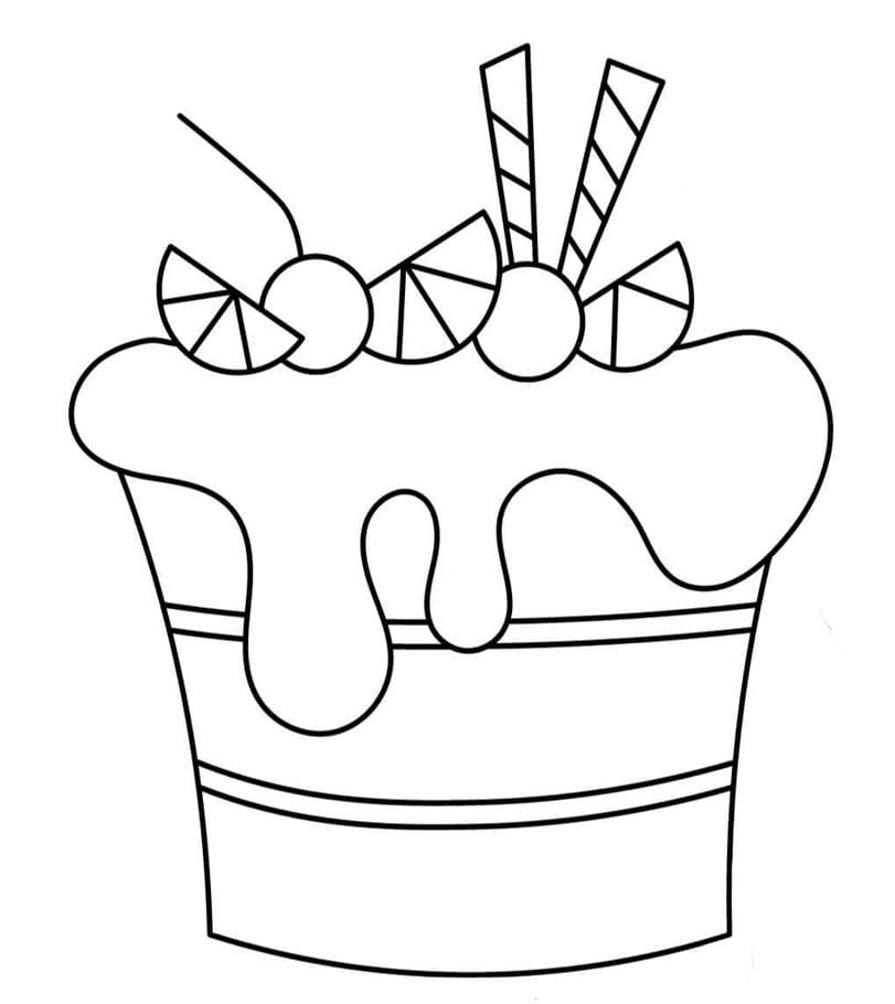 كعكة حلوة تلوين