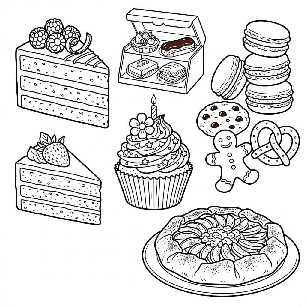 كعكة لذيذة تلوين