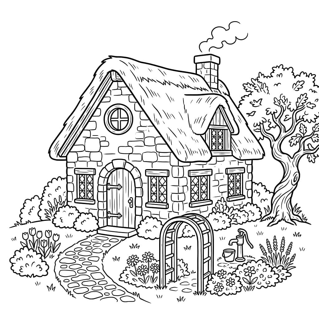 كوخ ساحر تلوين