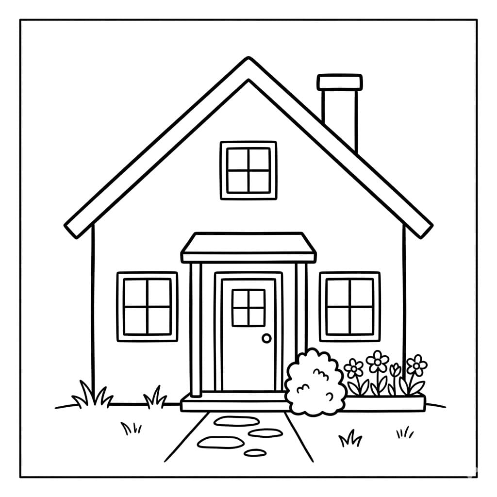 منزل جميل تلوين