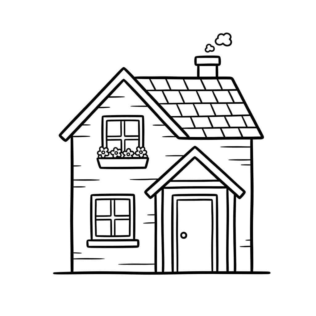 منزل صغير تلوين