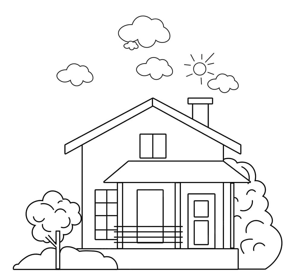 منزل جميل جداً تلوين