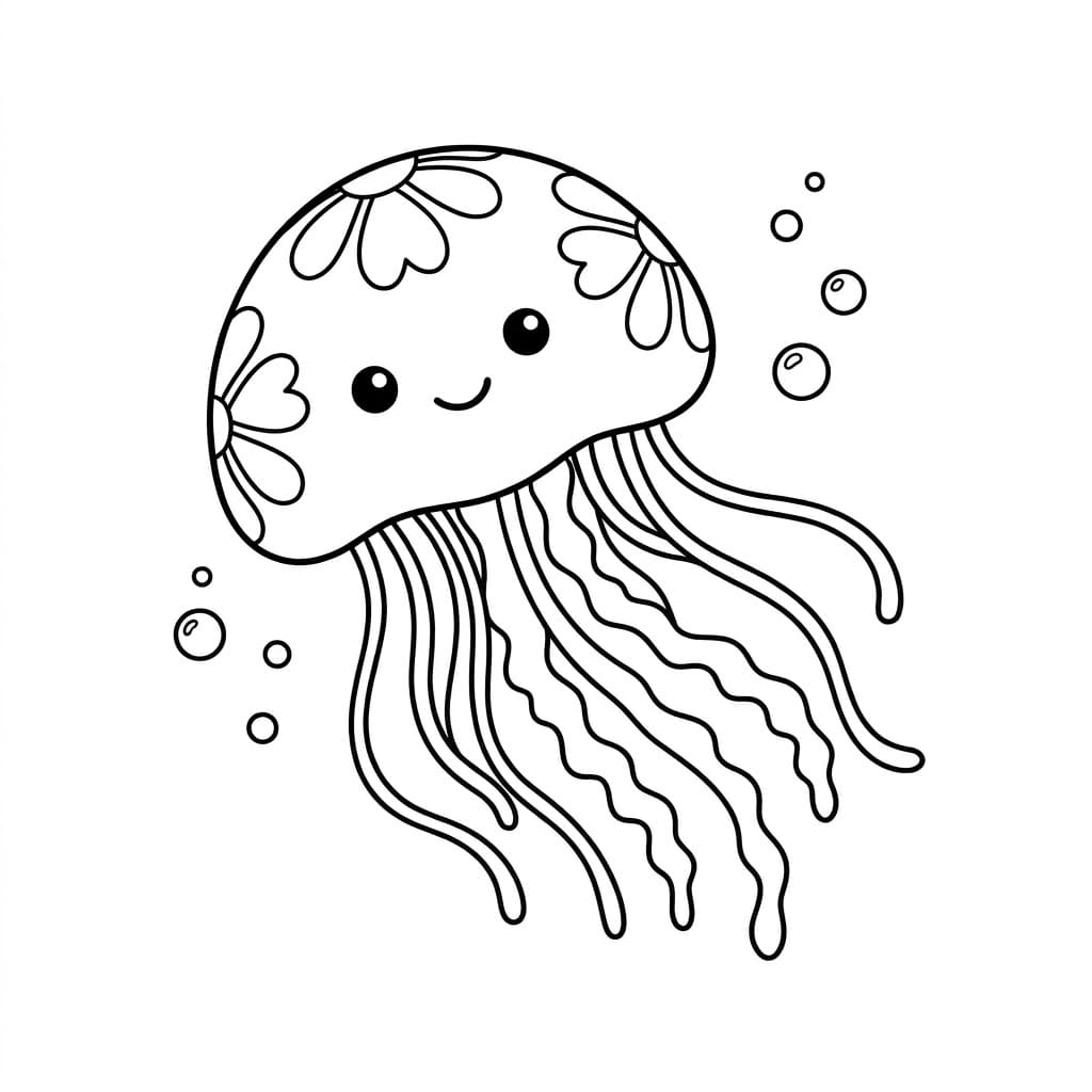 قنديل البحر الحالم تلوين