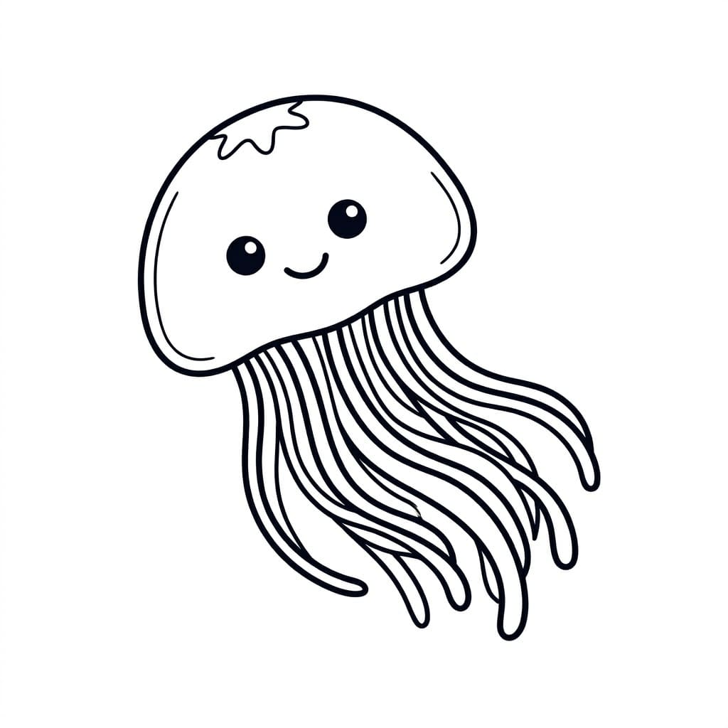 قنديل البحر الخجول تلوين