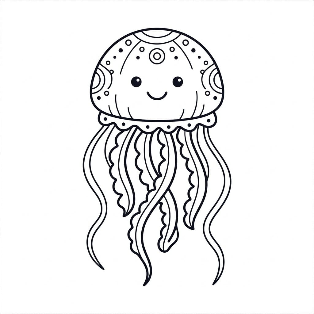 قنديل البحر الرقيق تلوين