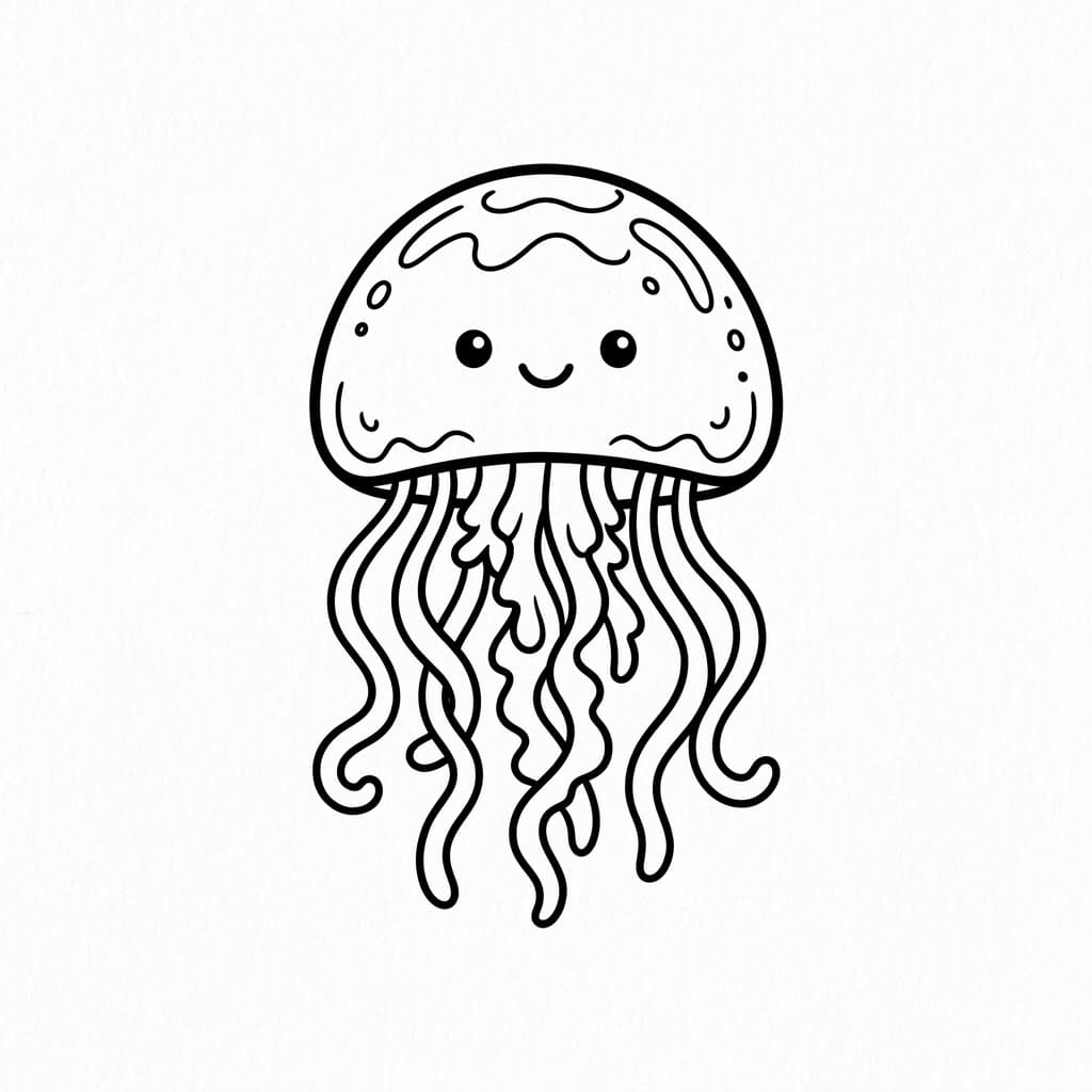 قنديل البحر تلوين