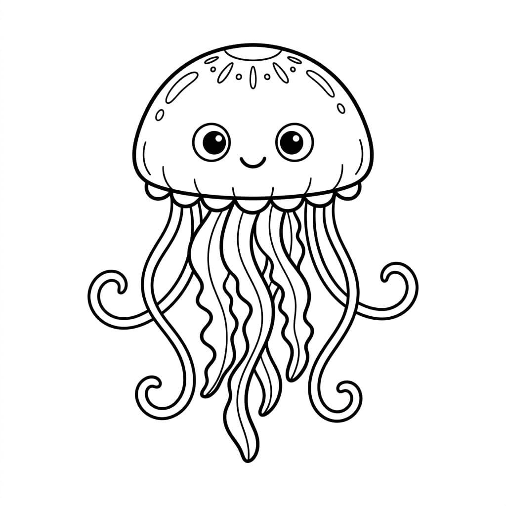 قنديل البحر المزخرف تلوين