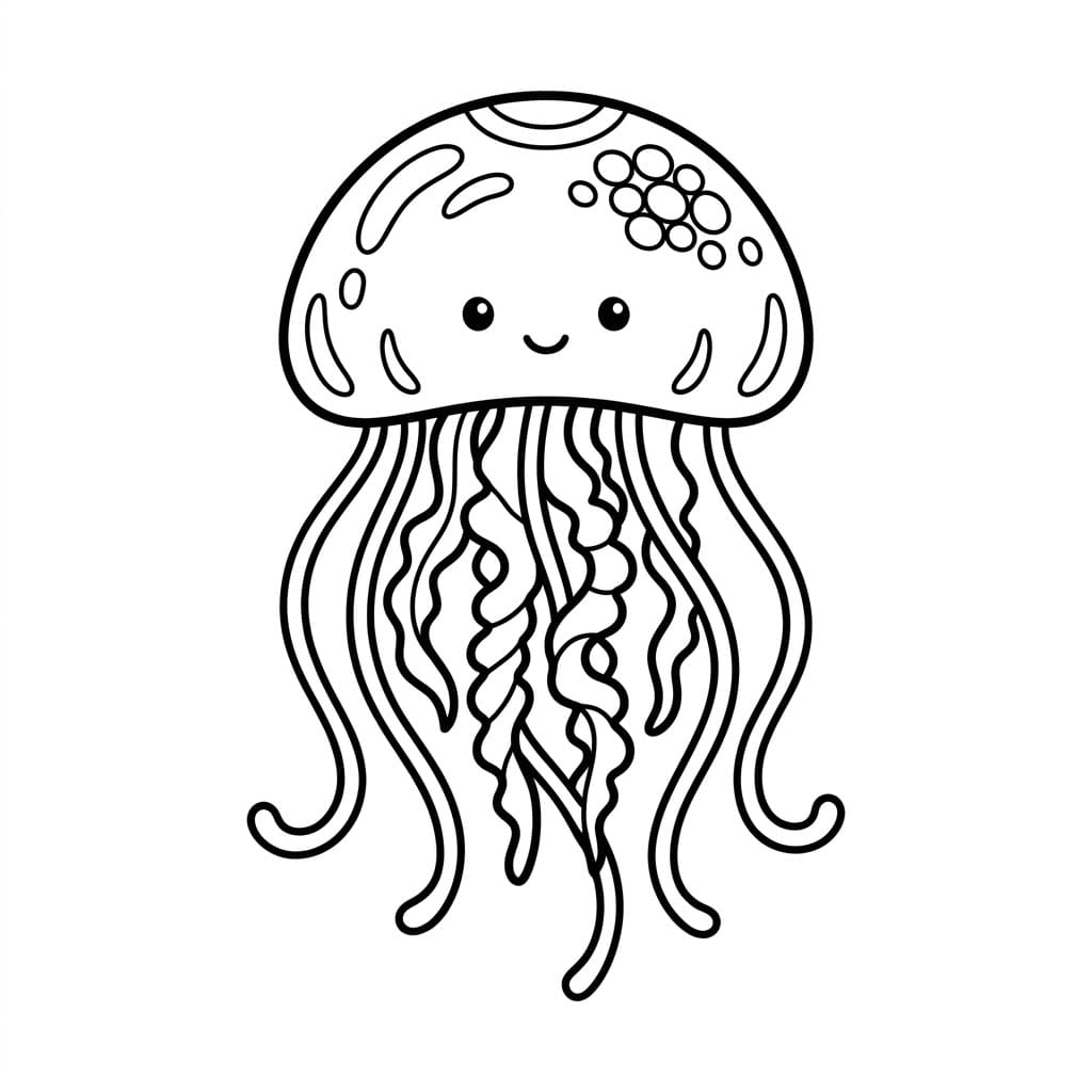 قنديل البحر المزركش تلوين