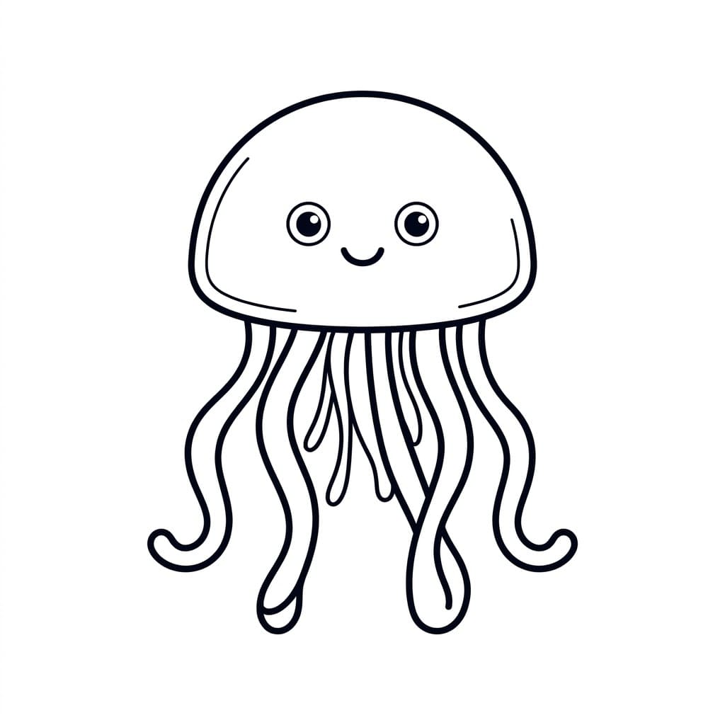 قنديل البحر الصغير تلوين