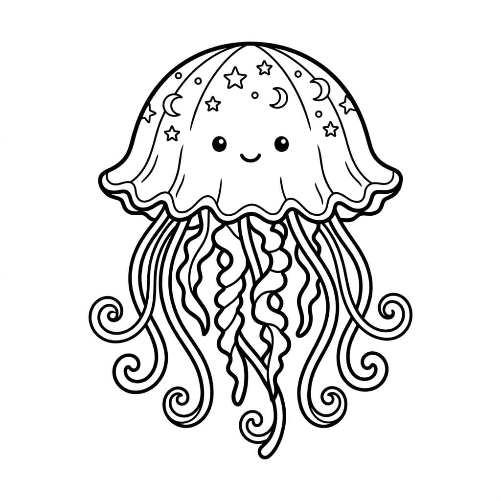 قنديل البحر الملكي تلوين