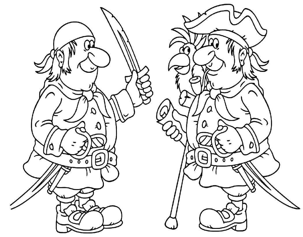 قرصان قابل للطباعة مجاناً تلوين