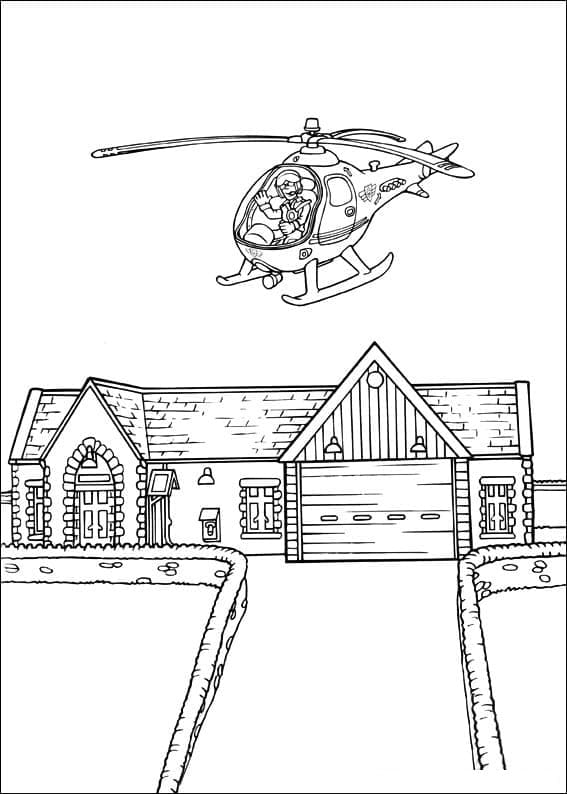 رجل الإطفاء سام رائع تلوين