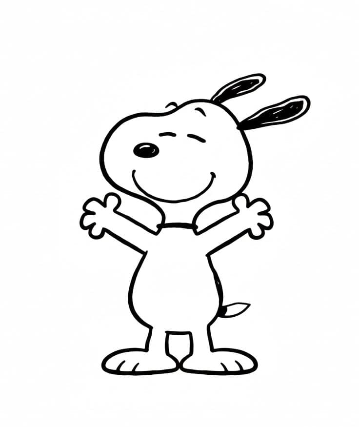 سنوبي مضحك تلوين