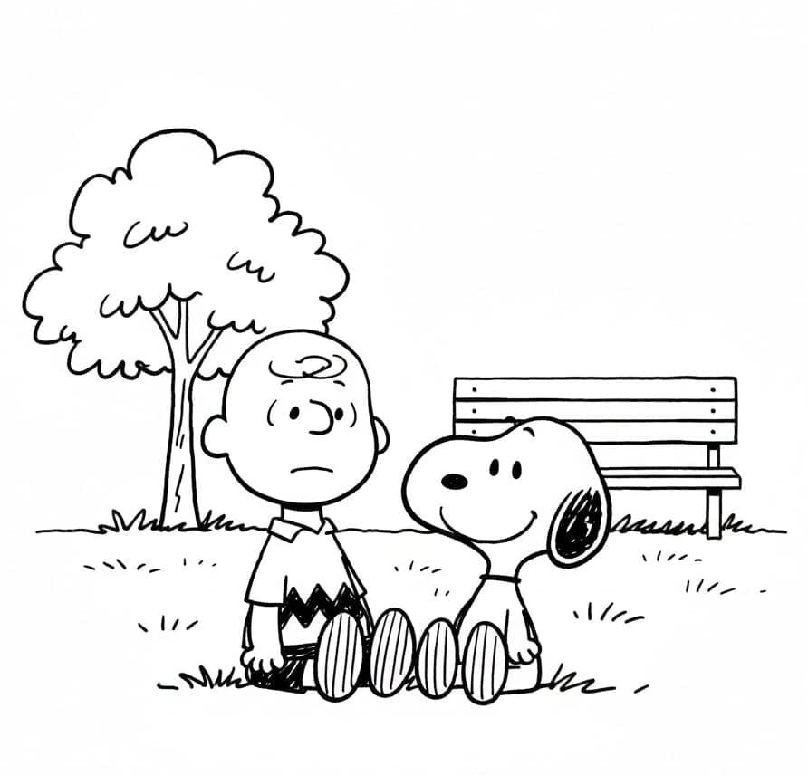 سنوبي وتشارلي تلوين