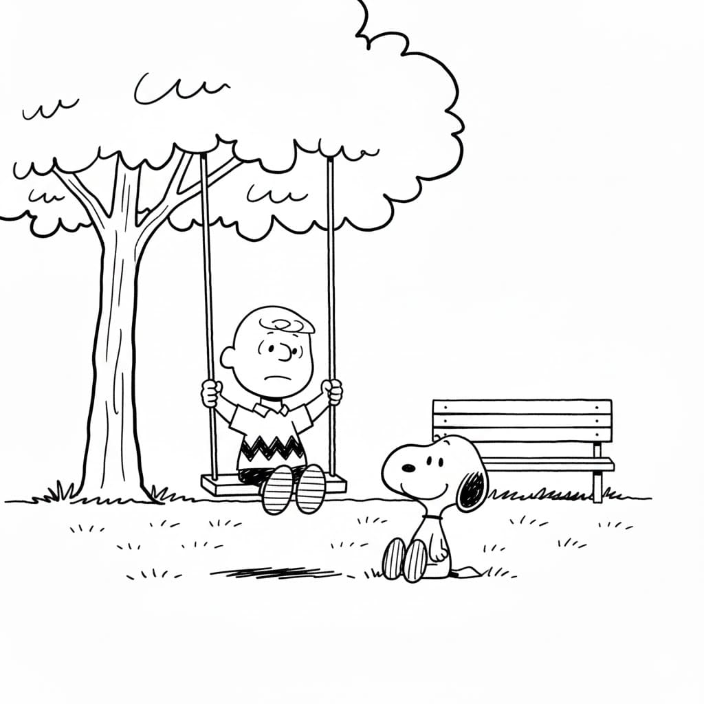 تلوين تشارلي براون تلوين