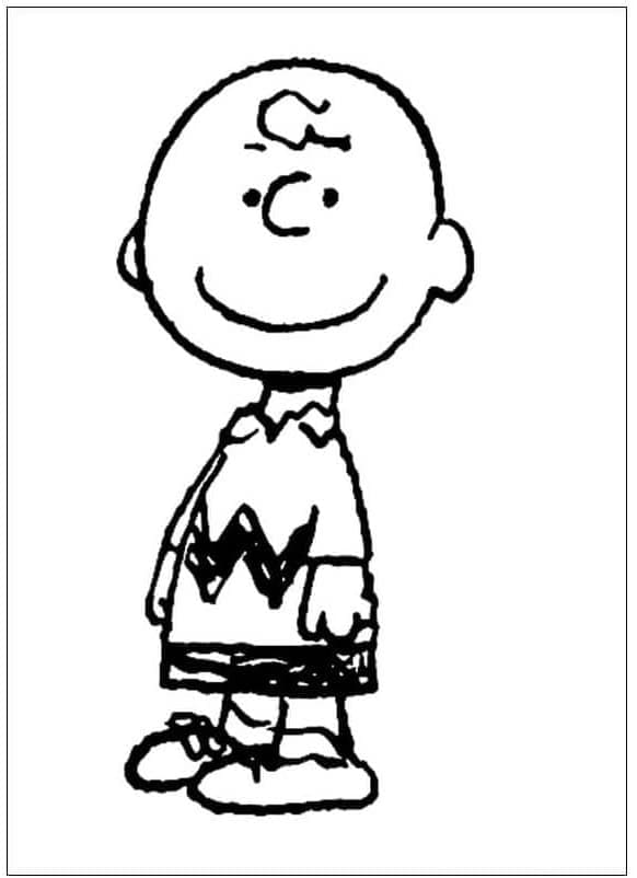 تشارلي براون واقف تلوين