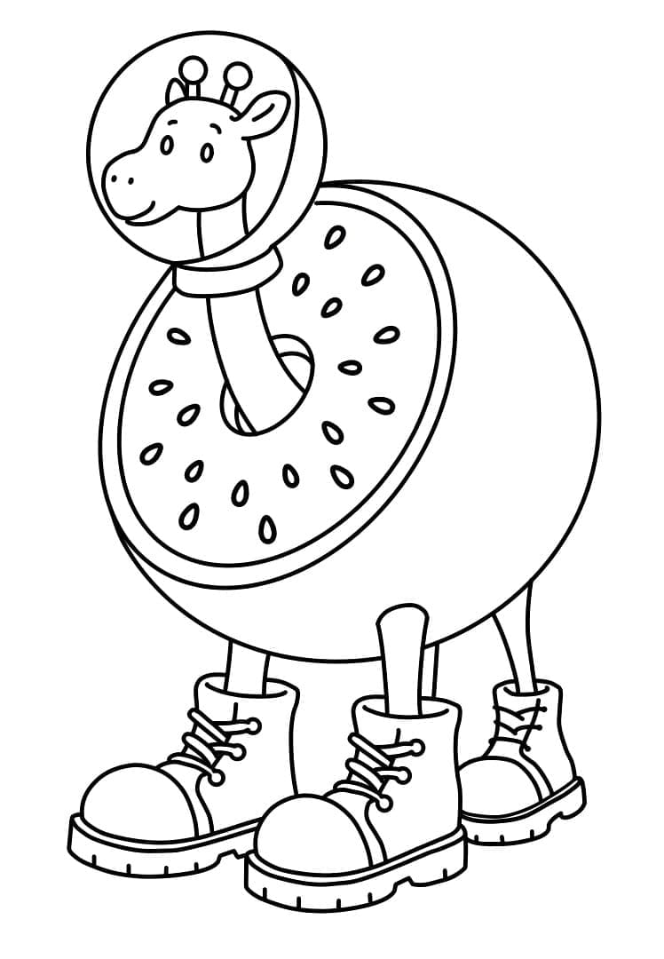 زرافة سيلستي تلوين