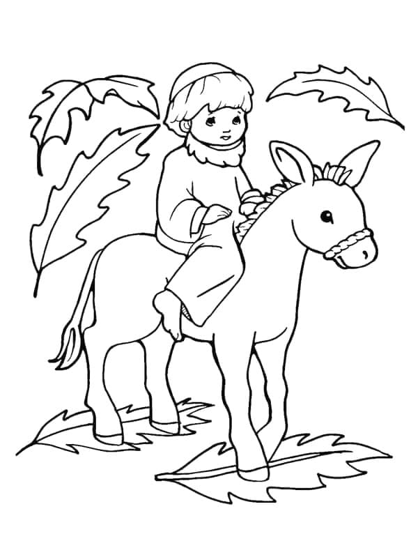 أحد الشعانين مجاني للأطفال تلوين