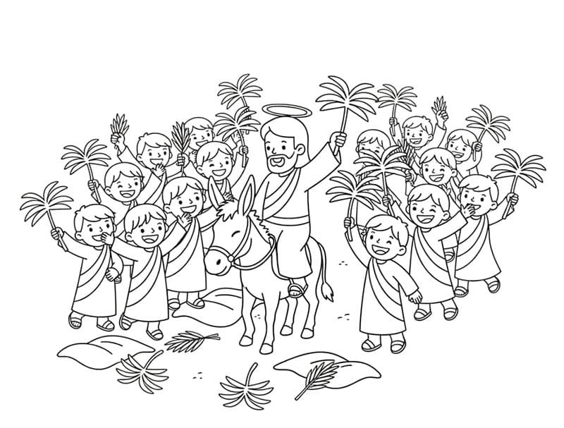 أحد الشعانين في نيس تلوين