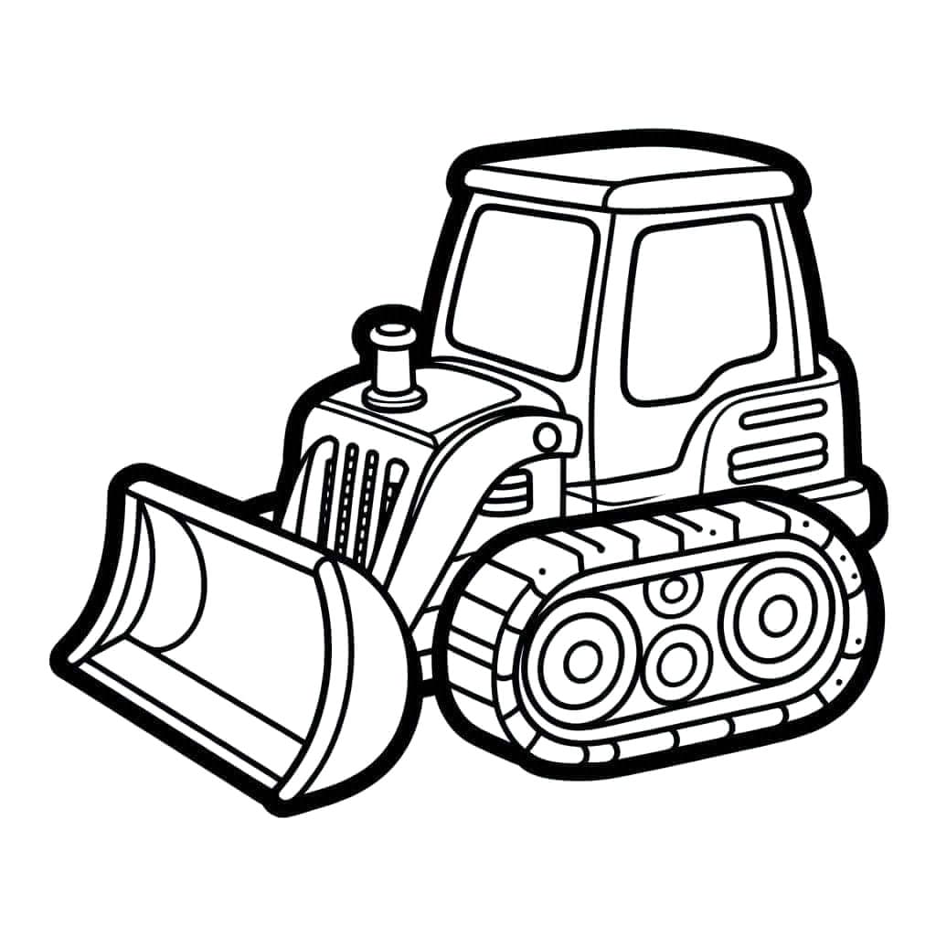 الجرافة الصغيرة تلوين