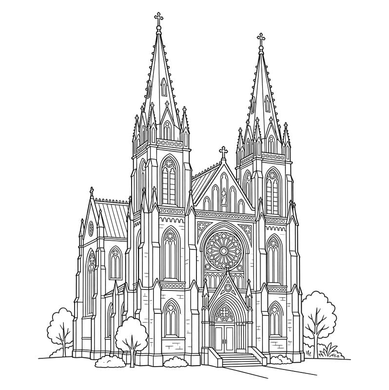 الكاتدرائية العظيمة تلوين