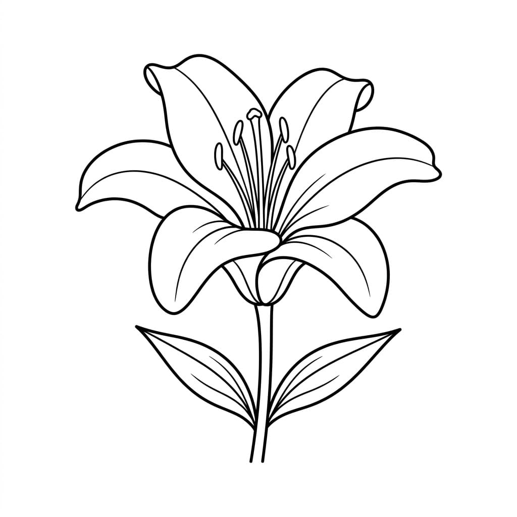 الزنبق الأنيق تلوين